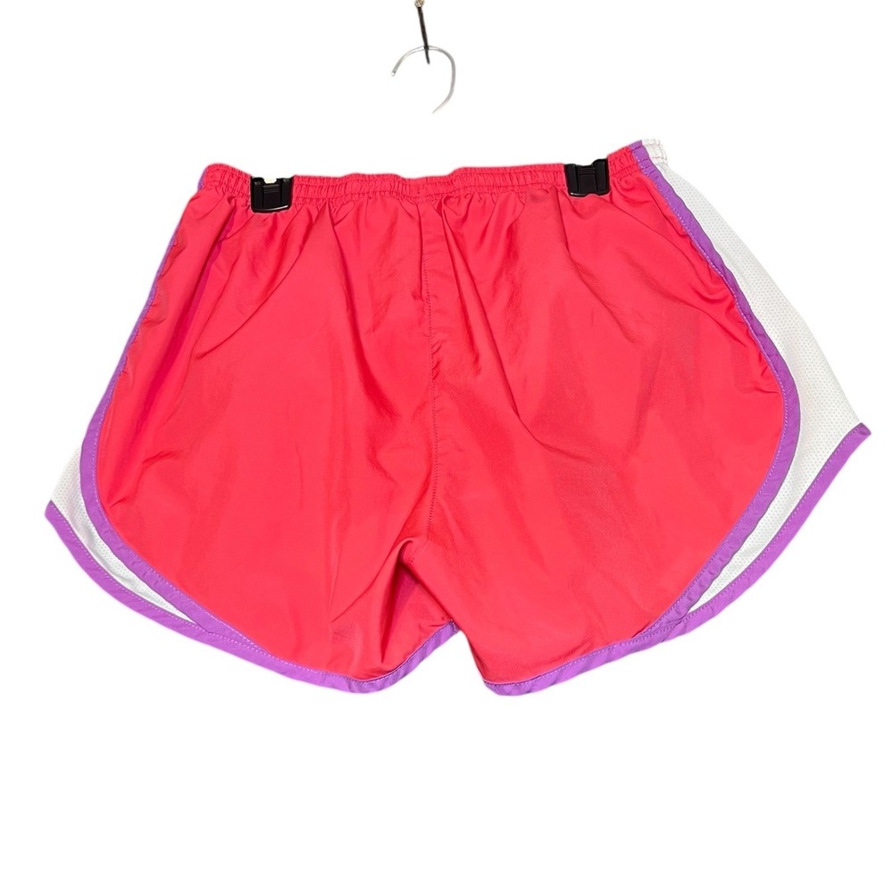 Nike Womens Size Medium Dri-FIT Running Shorts Pink White Purple Athletic Gym - Picture 3 of 14